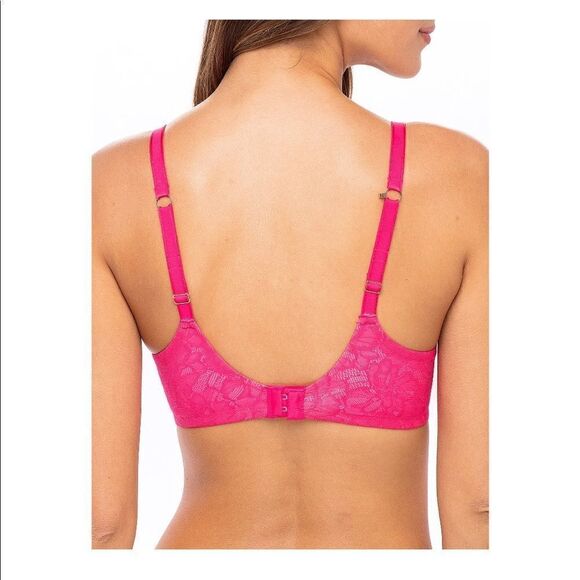 NWT Women’s Pink All Over Lace Push Up Bra - Picture 2 of 9